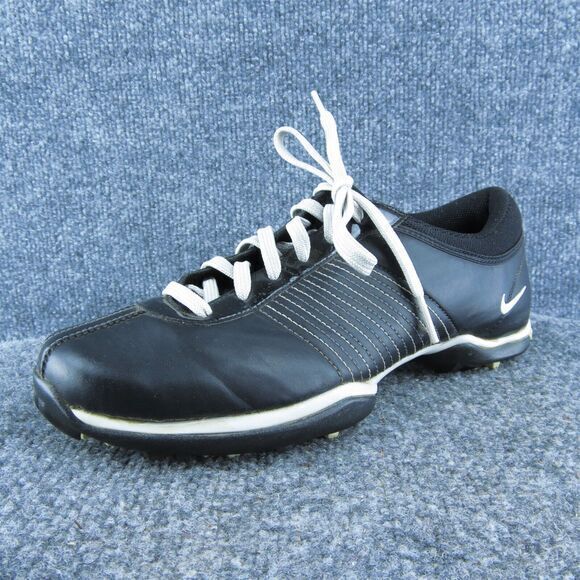 Nike Golf Cleats Women Sneaker Shoes Black Synthetic Lace Up Size 7.5 Medium‎ - Picture 1 of 10